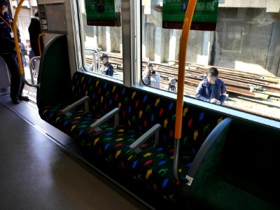 JR West 323 Priority seats on Mc323
