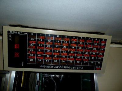 JRH-Kiha40 Digital Fare Board