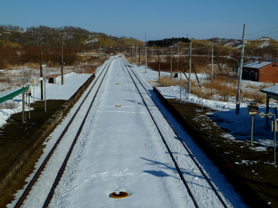 JRH-Shakubetsu Station yard-2