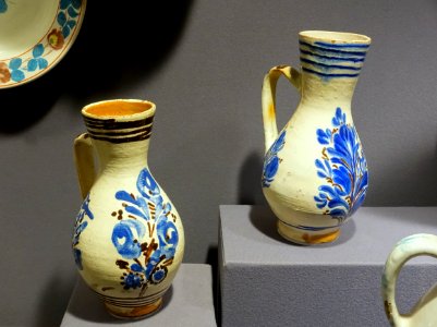 Jugs, perhaps Slovakia, early 1800s, ceramic - Museum of Anthropology, University of British Columbia - DSC08789