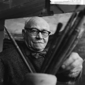 Jos Rovers bekend portret-, stilleven-, landschap- en figuurschilder as 15 dec, Bestanddeelnr 915-8261