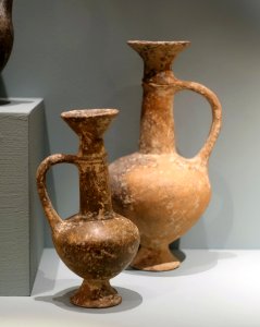 Juglets, Cypriot, Middle Bronze Age, Middle Cypriote II, c. 2000-1600 BC, terracotta - Middlebury College Museum of Art - Middlebury, VT - DSC08009