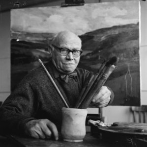Jos Rovers bekend portret-, stilleven-, landschap- en figuurschilder as 15 dec, Bestanddeelnr 915-8260