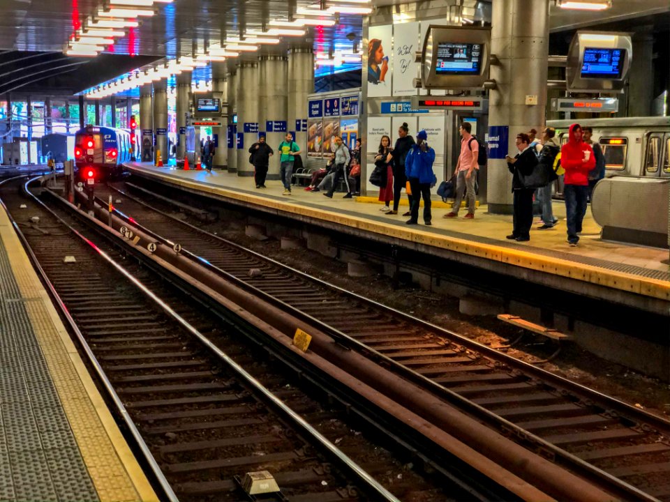 Journal Square 33 Path Station looking towards Newark 