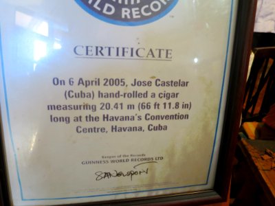 Jose Castelar's Guinness World Record