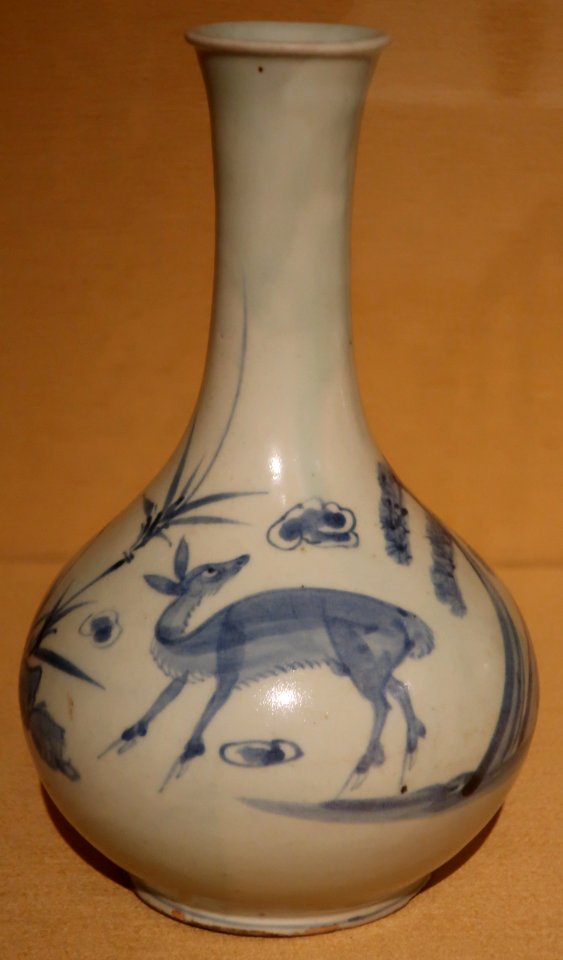 Joseon dynasty globular bottle with longevity symbols, Honolulu Museum of Art 504.1