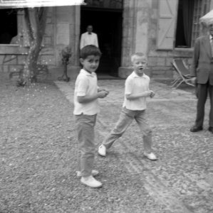 Josephine Baker in Kasteel Les Milandes Moise en Jari, Bestanddeelnr 912-6488