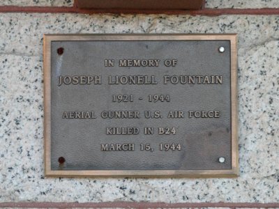 Joseph Lionell Fountain memorial - Railroad Station - Warren, MA - DSC04698