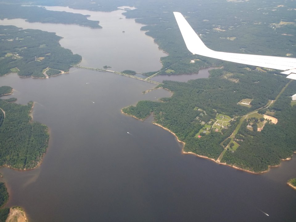 Jordan Lake aerial view 1
