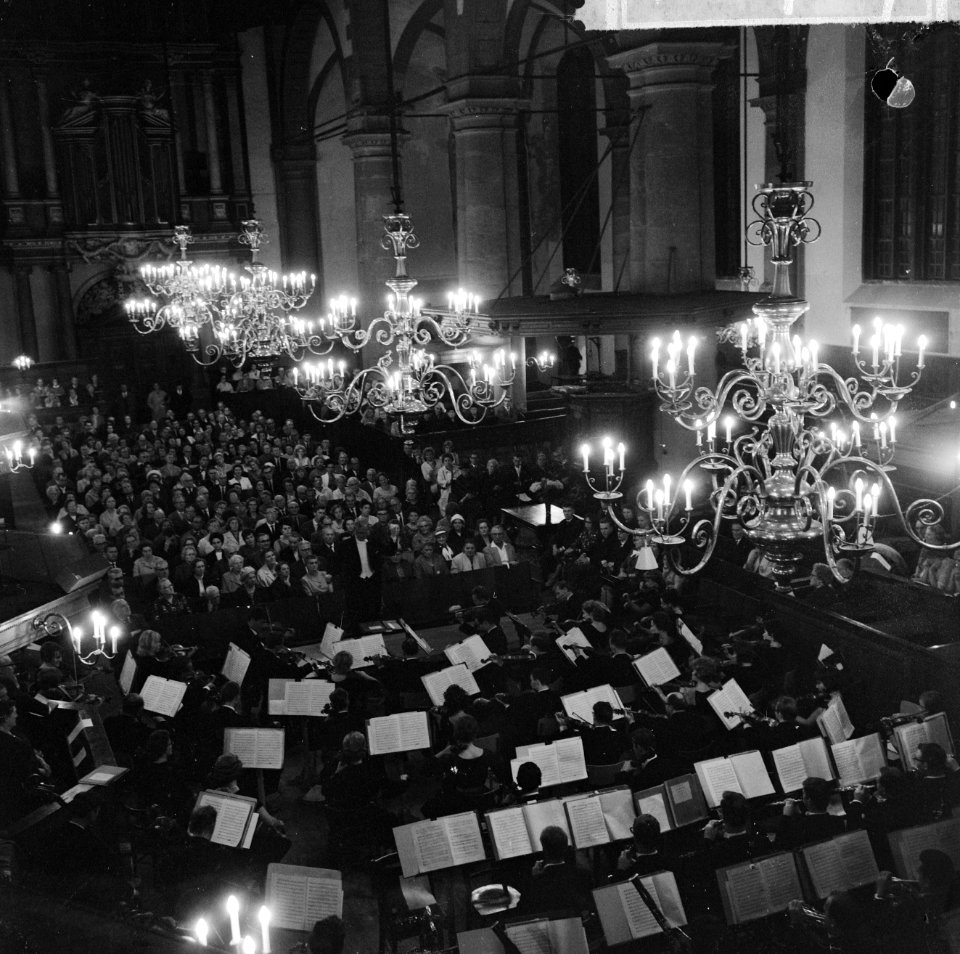 Jordaanfestival 1964, operaconcert in Westerkerk tgv de opening festival, ove, Bestanddeelnr 916-8709