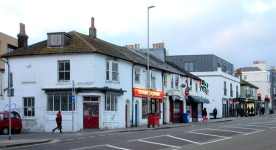 Junction of Francis Street and Ditchling Road, Brighton (March 2016)