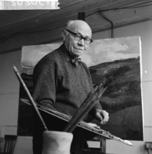 Jos Rovers bekend portret-, stilleven-, landschap- en figuurschilder as 15 dec, Bestanddeelnr 915-8262