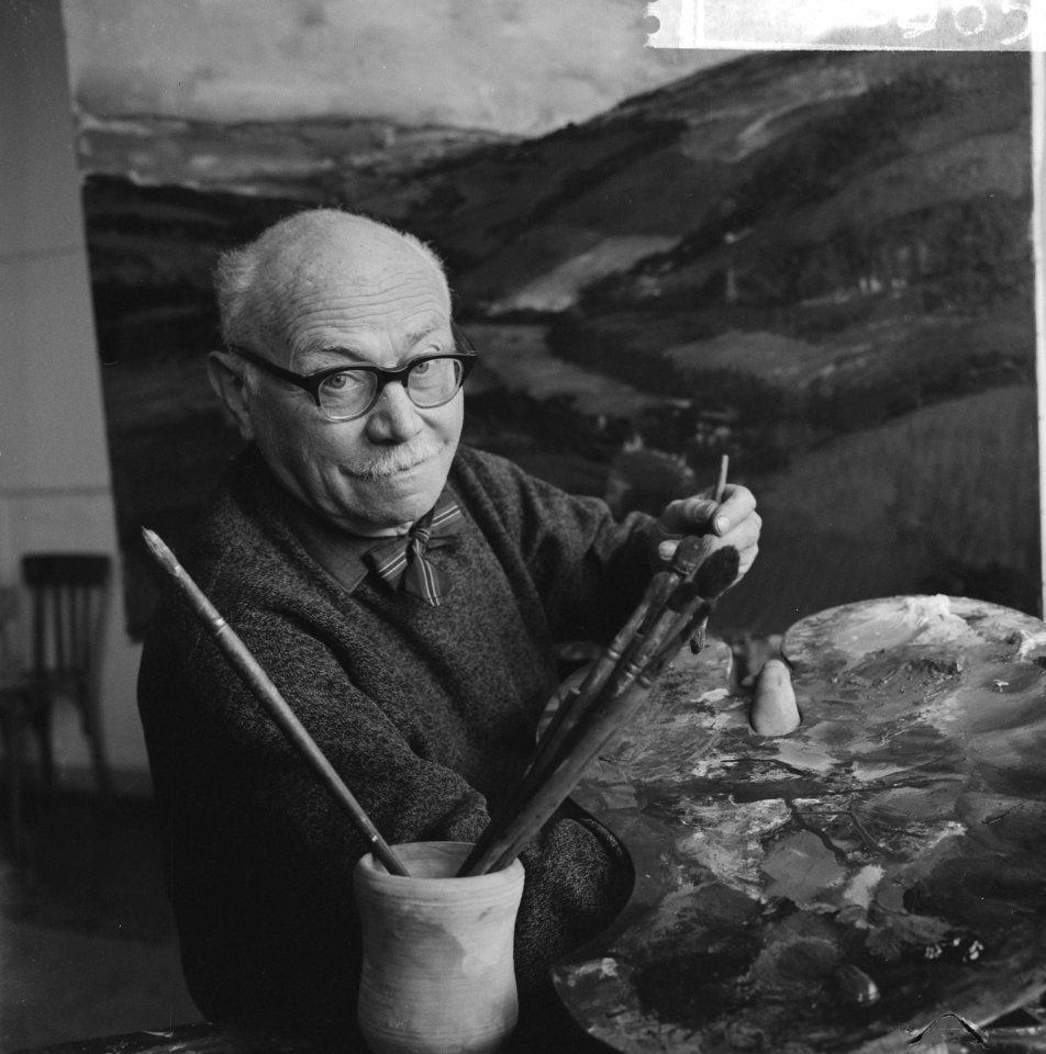 Jos Rovers bekend portret-, stilleven-, landschap- en figuurschilder as 15 dec, Bestanddeelnr 915-8265