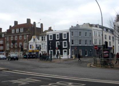 Junction of Marlborough Place and North Road, Brighton (January 2015)