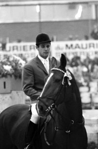 Jumping Amsterdam in RAI. De Duitser A. Schockmohle in aktie, Bestanddeelnr 920-8156