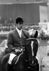Jumping Amsterdam in RAI. De Duitser A. Schockmohle in aktie, Bestanddeelnr 920-8155
