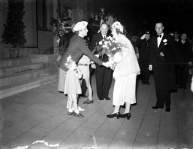Juliana nieuwe koningin. Sportmanifestatie in het Olympisch Stadion in Amsterdam, Bestanddeelnr 900-0188