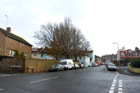 Junction of Franklin Road and Upper Wellington Road, Elm Grove, Brighton (December 2013)