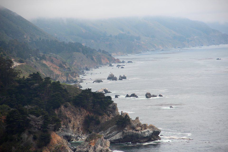 Julia Pfeiffer Burns State Park Vista Point, Big Sur Aug 2019 2