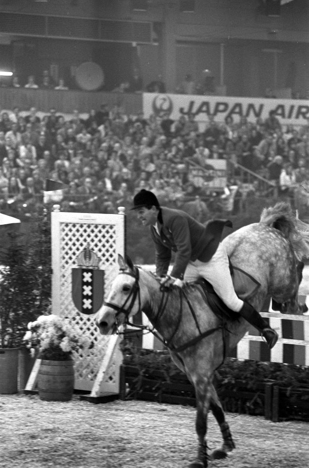 Jumping Amsterdam, Grote Prijs van Nederland, Harvey Smi (Engeland) op Johnny W…, Bestanddeelnr 925-0967