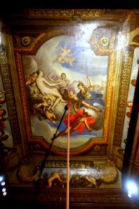 Judgment of Paris (Dispatch of the Apple of Discord), by Louis Laguerre, c. 1688-1693 - State Closet, Chatsworth House - Derbyshire, England - DSC03233
