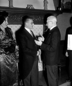 Jubileum A.W. Sijthoffs Uitgeversmaatschappij te Leiden. Receptie, Bestanddeelnr 904-3784
