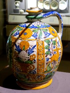 Jug, Slovakia, Haban, 1782, faience - Museum of Anthropology, University of British Columbia - DSC08925