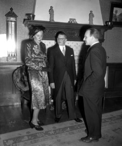 Jubileum A.W. Sijthoffs Uitgeversmaatschappij te Leiden. Receptie, Bestanddeelnr 904-3782