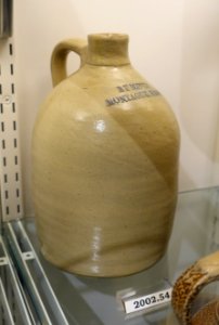 Jug, B. F. Miner, Montague MA, unidentified - Flynt Center of Early New England Life - Deerfield, Massachusetts - DSC04215
