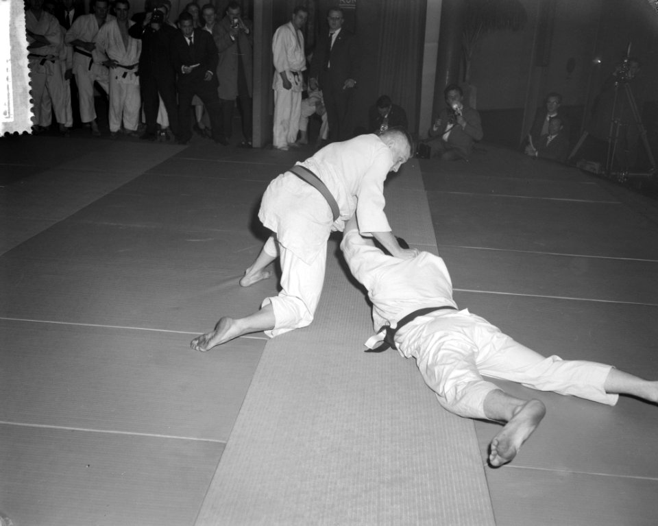 Judowedstrijd Belgie tegen Nederland te Antwerpen, Bestanddeelnr 912-1710