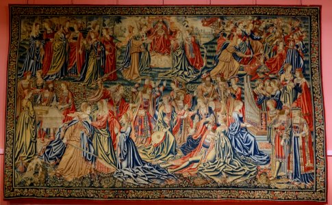 Judgment of Paradise, Brussels, c. 1519, wool and silk - Cinquantenaire Museum - Brussels, Belgium - DSC08658
