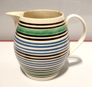 Jug, unknown maker, Staffordshire, England, c. 1830, glazed earthenware - Brooklyn Museum - Brooklyn, NY - DSC08838