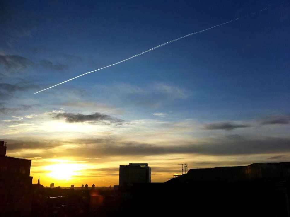 Sunrise dawn cityscape