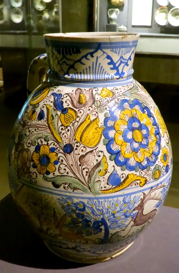 Jug, Slovakia, Haban, 1697, faience - Museum of Anthropology, University of British Columbia - DSC08920