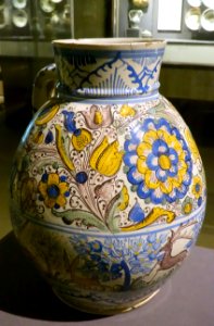 Jug, Slovakia, Haban, 1697, faience - Museum of Anthropology, University of British Columbia - DSC08920