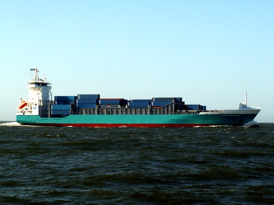 Judith Borchard - IMO 9246566 approaching Port of Rotterdam 15-Jul-2006