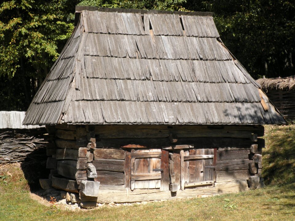 Transylvania wooden house brown house