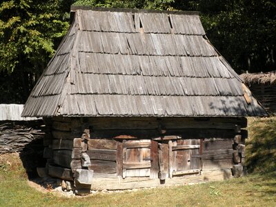 Transylvania wooden house brown house