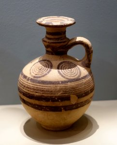 Jug, Cypriot, Cypro-Geometric II-III, c. 950-750 BC, terracotta - Middlebury College Museum of Art - Middlebury, VT - DSC07993