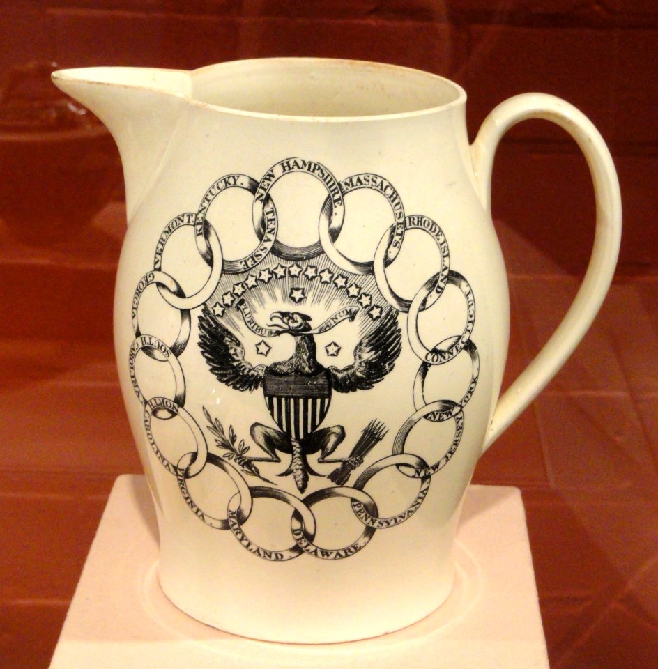 Jug, 1796-1803, Liverpool, England, earthenware with transfer decoration - Art Institute of Chicago - DSC09947