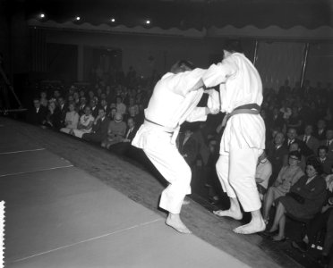 Judowedstrijd Belgie tegen Nederland te Antwerpen, Bestanddeelnr 912-1711