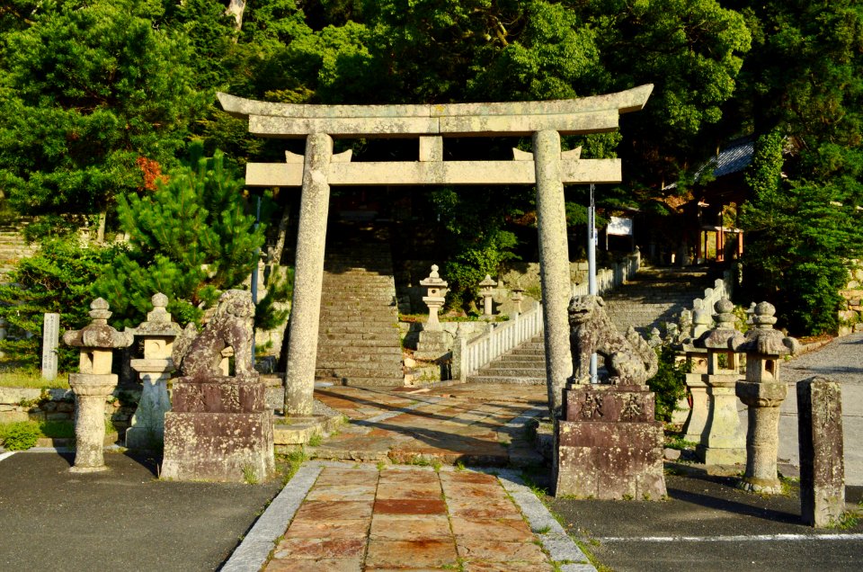 Izuhara-hachimangu-jinja, torii-2