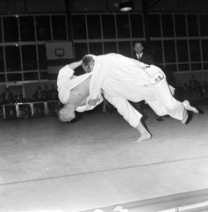 Judo, Nederland tegen Engeland te Den Haag, Bestanddeelnr 920-1695