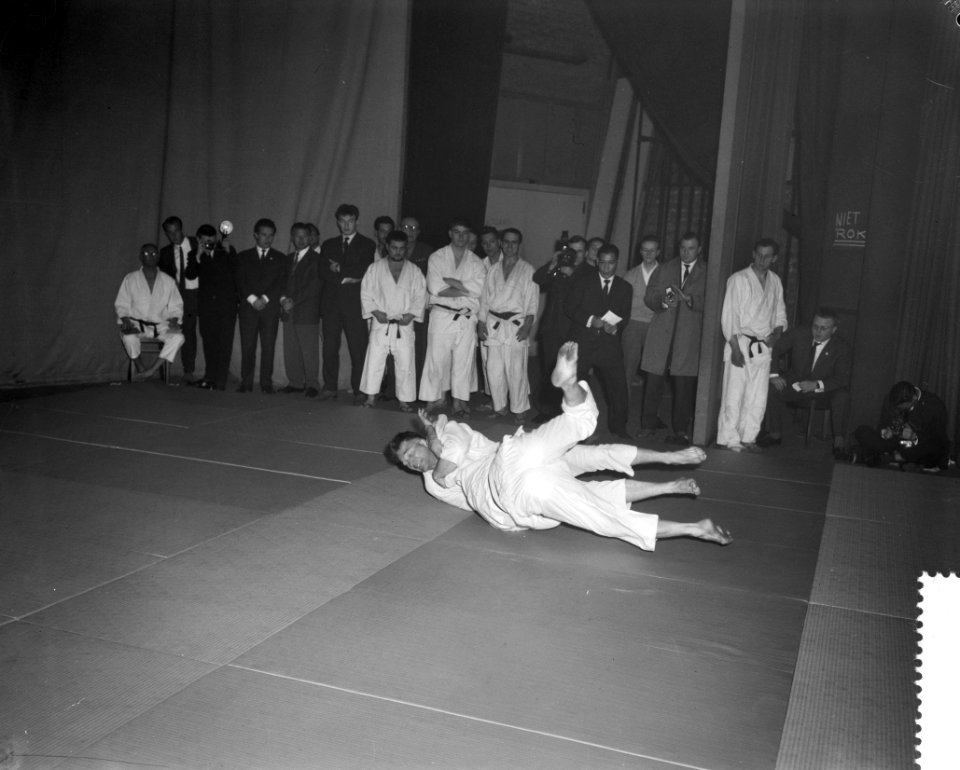 Judowedstrijd Belgie tegen Nederland te Antwerpen, Bestanddeelnr 912-1706