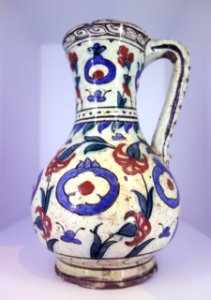 Jug, Turkey, possibly Isnik, 17th century, ceramic - Brooklyn Museum - Brooklyn, NY - DSC08351