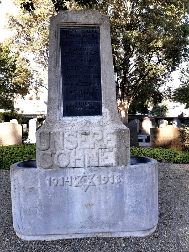 JüdischerFriedhof Laupheim Denkmal 1.WK