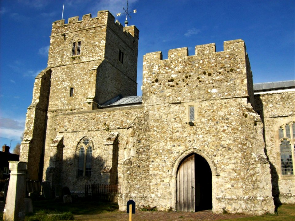 Ivychurch, tower and porch