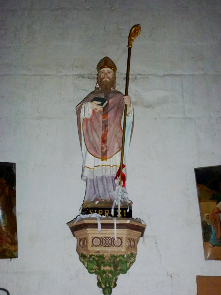 Iville (Eure, Fr) église, statue St.Prix