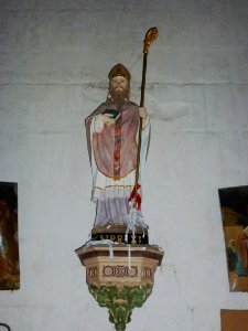 Iville (Eure, Fr) église, statue St.Prix