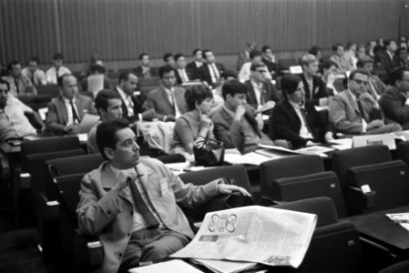 IUSY-congres in RAI te Amsterdam. Relus ter Beek , voorzitter FJG, Bestanddeelnr 921-5411